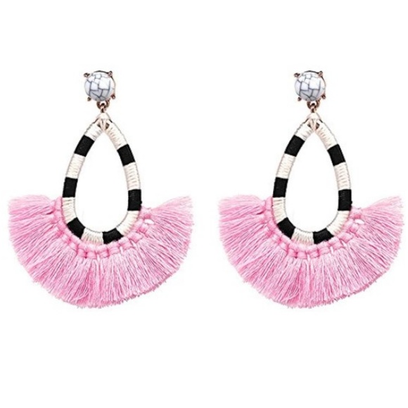 Bohemian Tassel Earrings | Several Colors - Picture 3 of 7